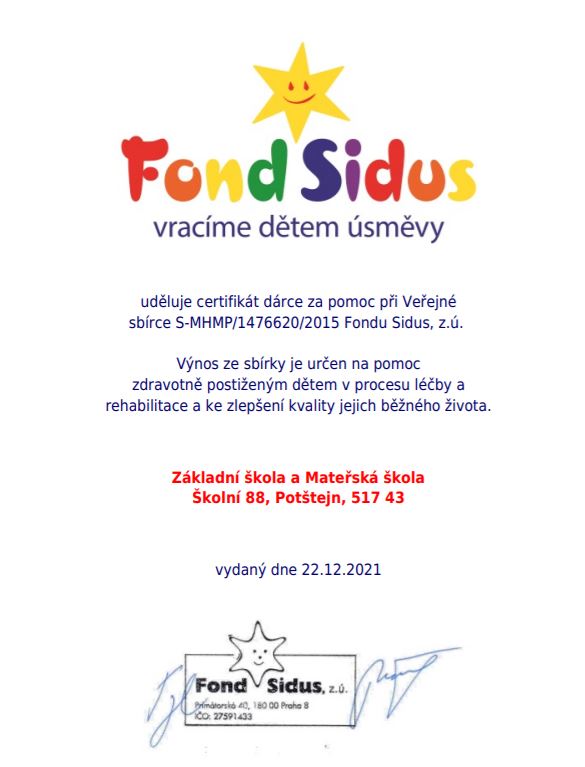 certifikát